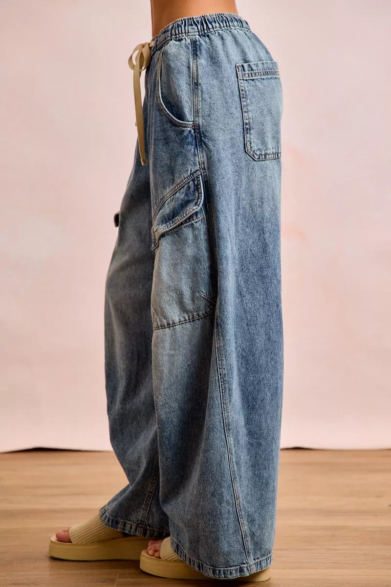Baggy Barrel Cargo Jeans