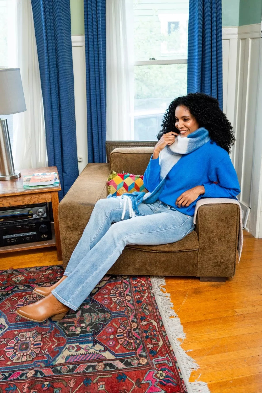 Mid-Rise Thermal Bootcut Jeans