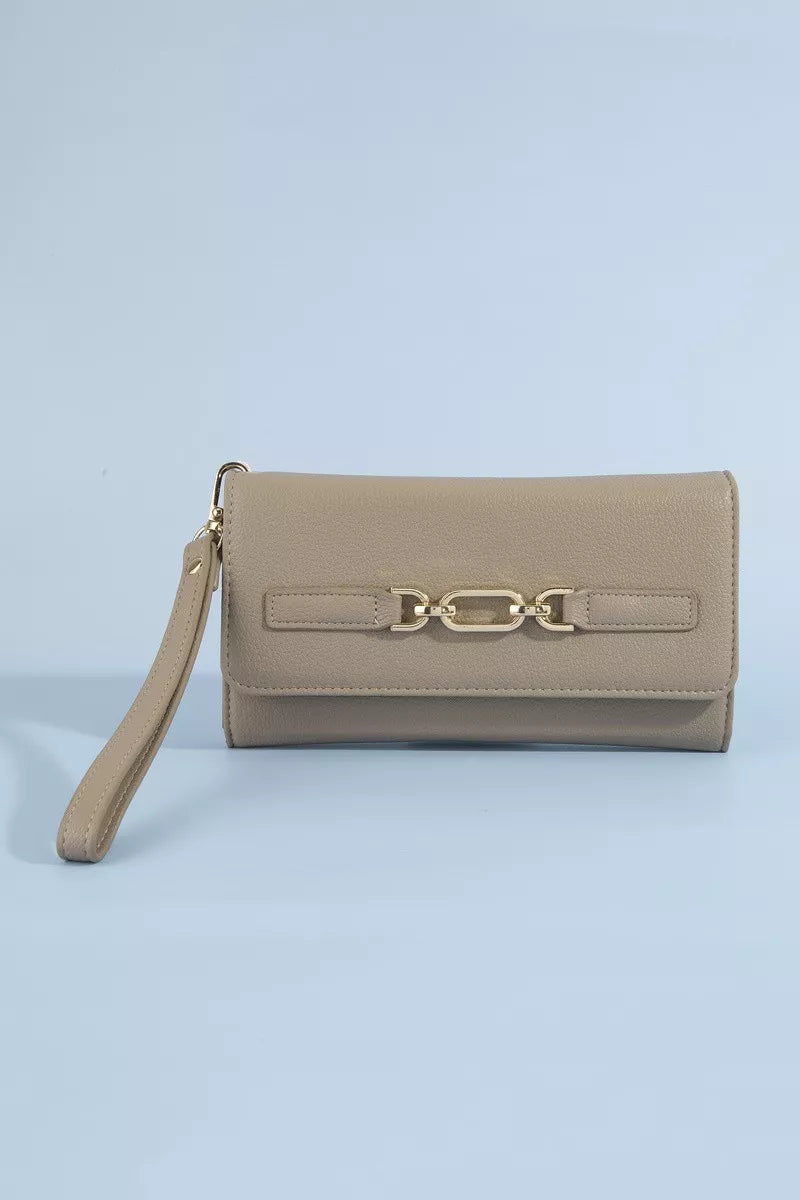 Chain Buckle Wristlet Wallet