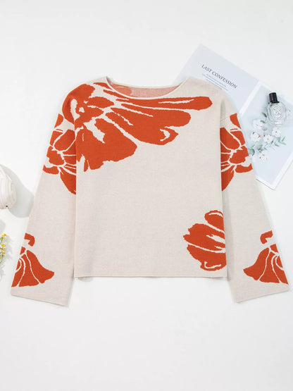 Bold Bloom Sweater - Side View