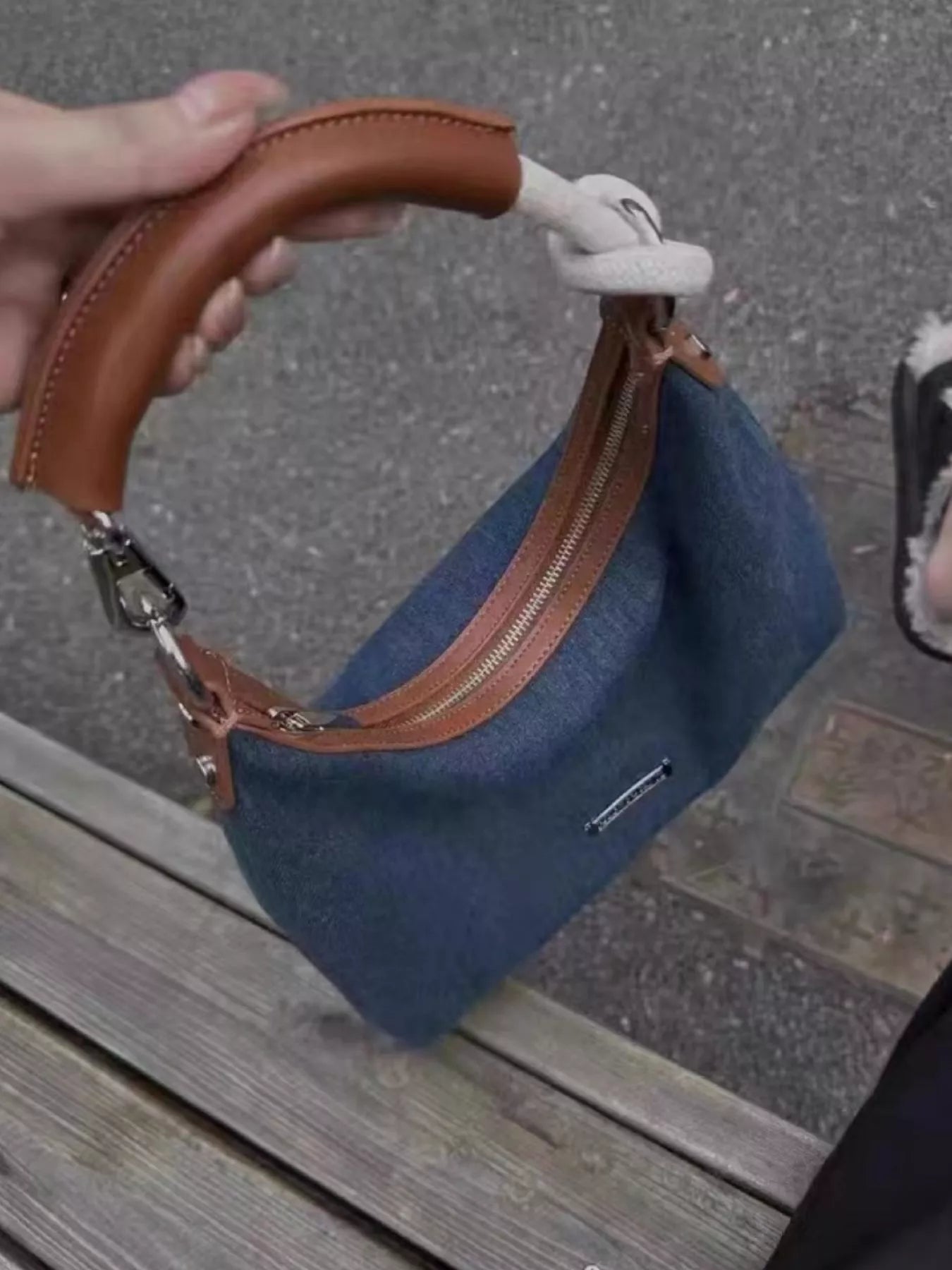 Denim Shoulder Bag