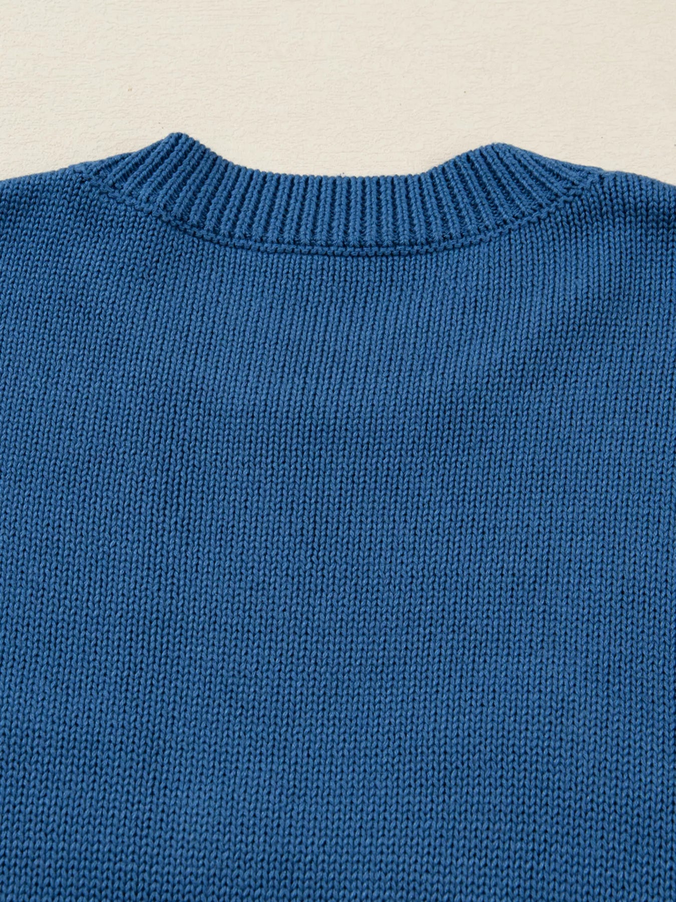 Howdy Embroidered Round Neck Sweater - Detail View 7