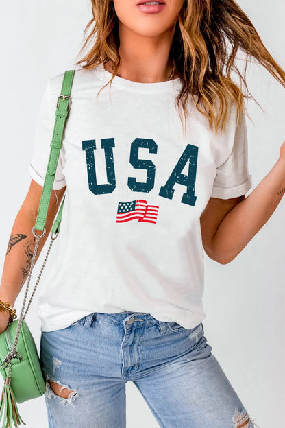 USA Graphic T-Shirt - Front View