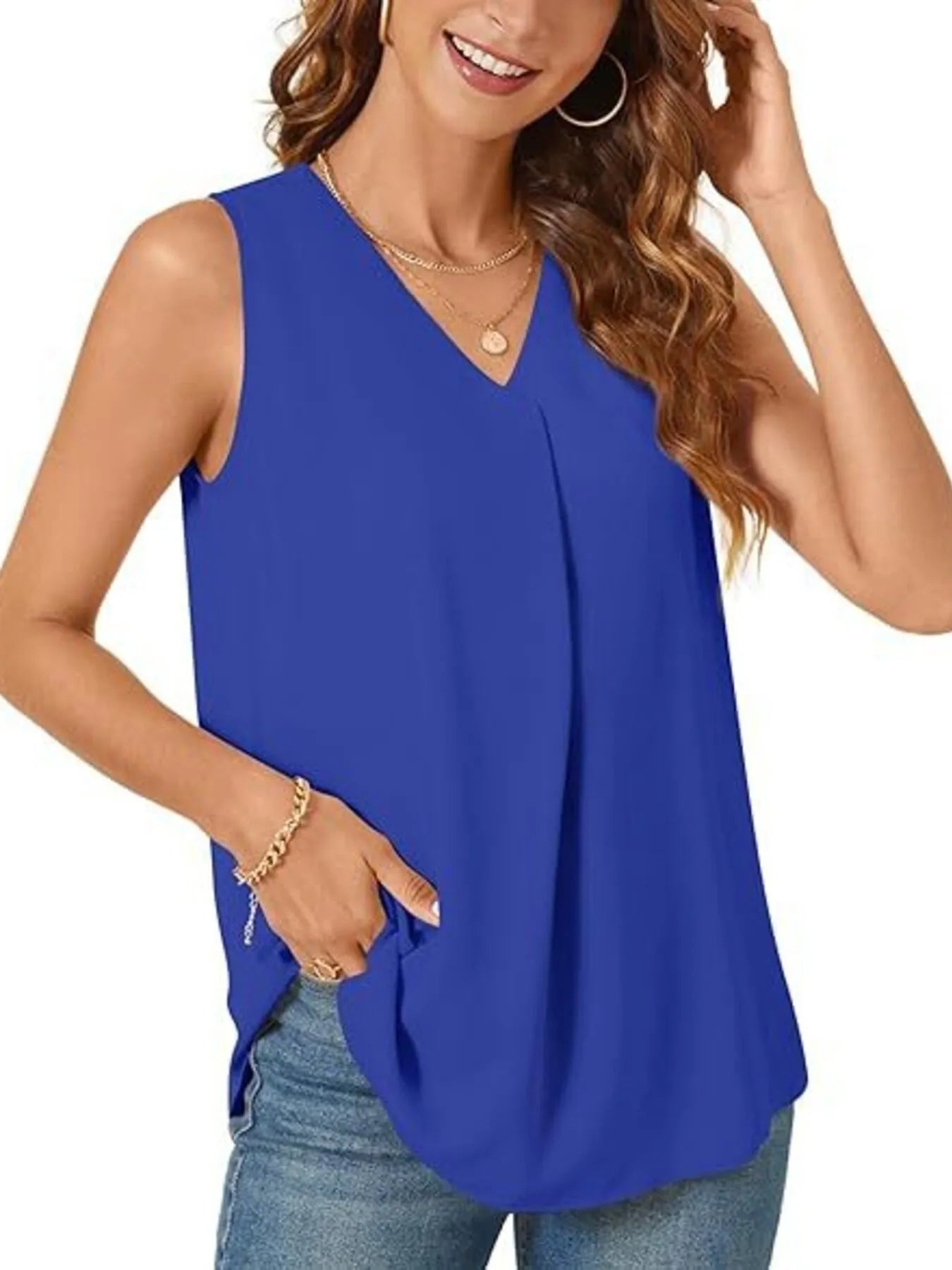 Women's V-Neck Sleeveless Tank
