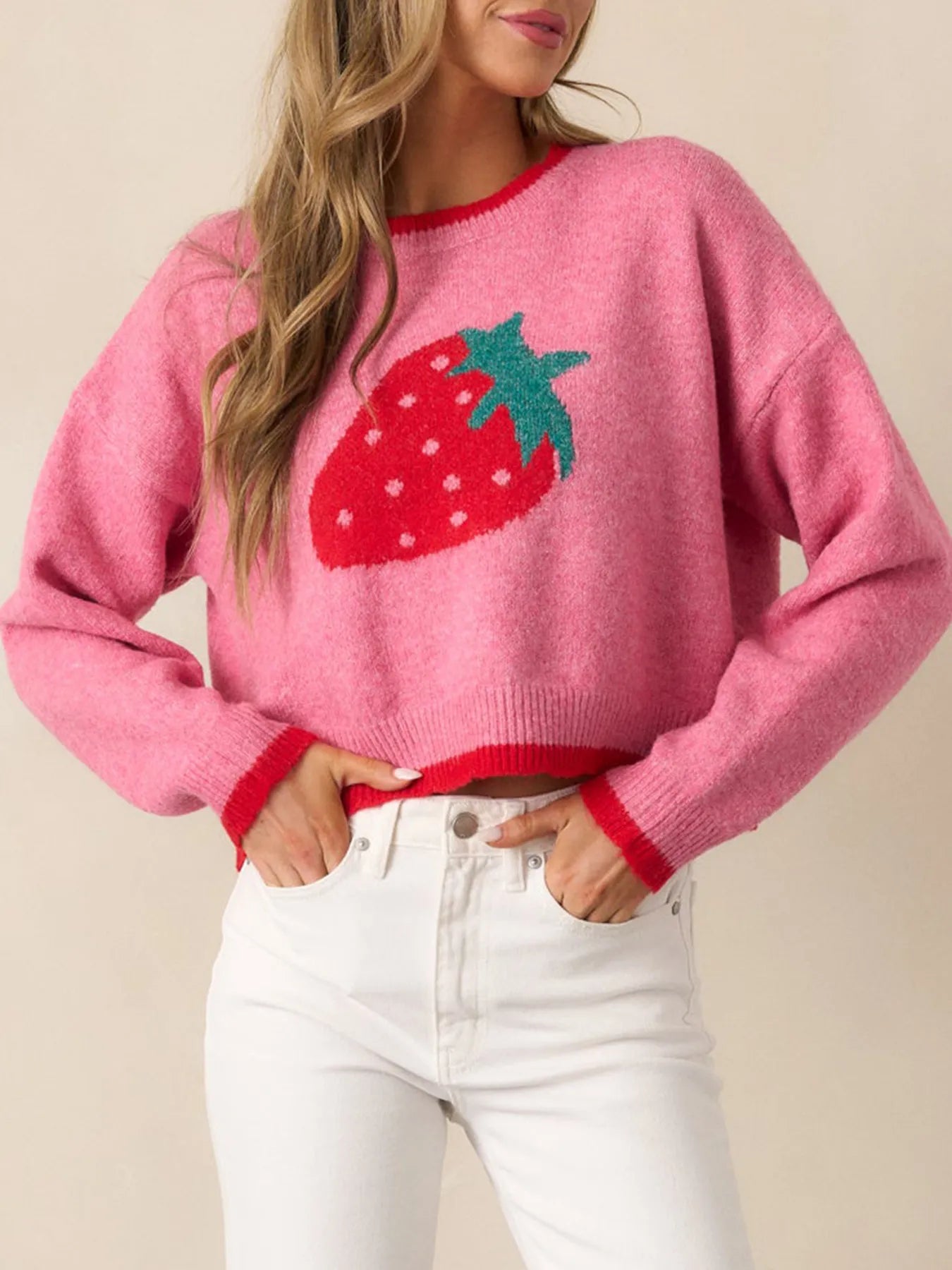So Sweet Strawberry Sweater