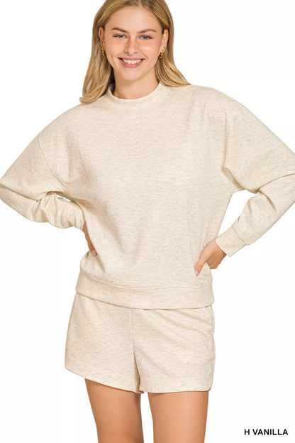 Scuba Long Sleeve Sweatshirt and Shorts Set - Front View