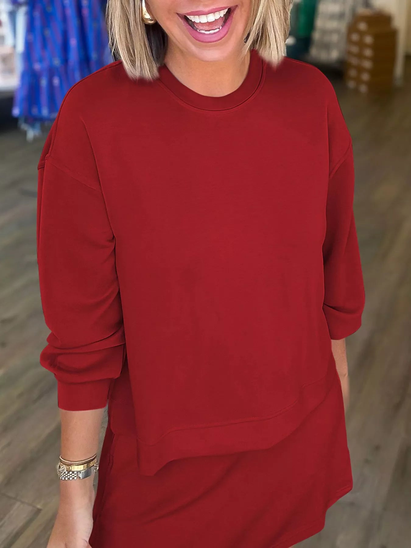 Cozy Co-ord Sweatshirt and Skirt Set