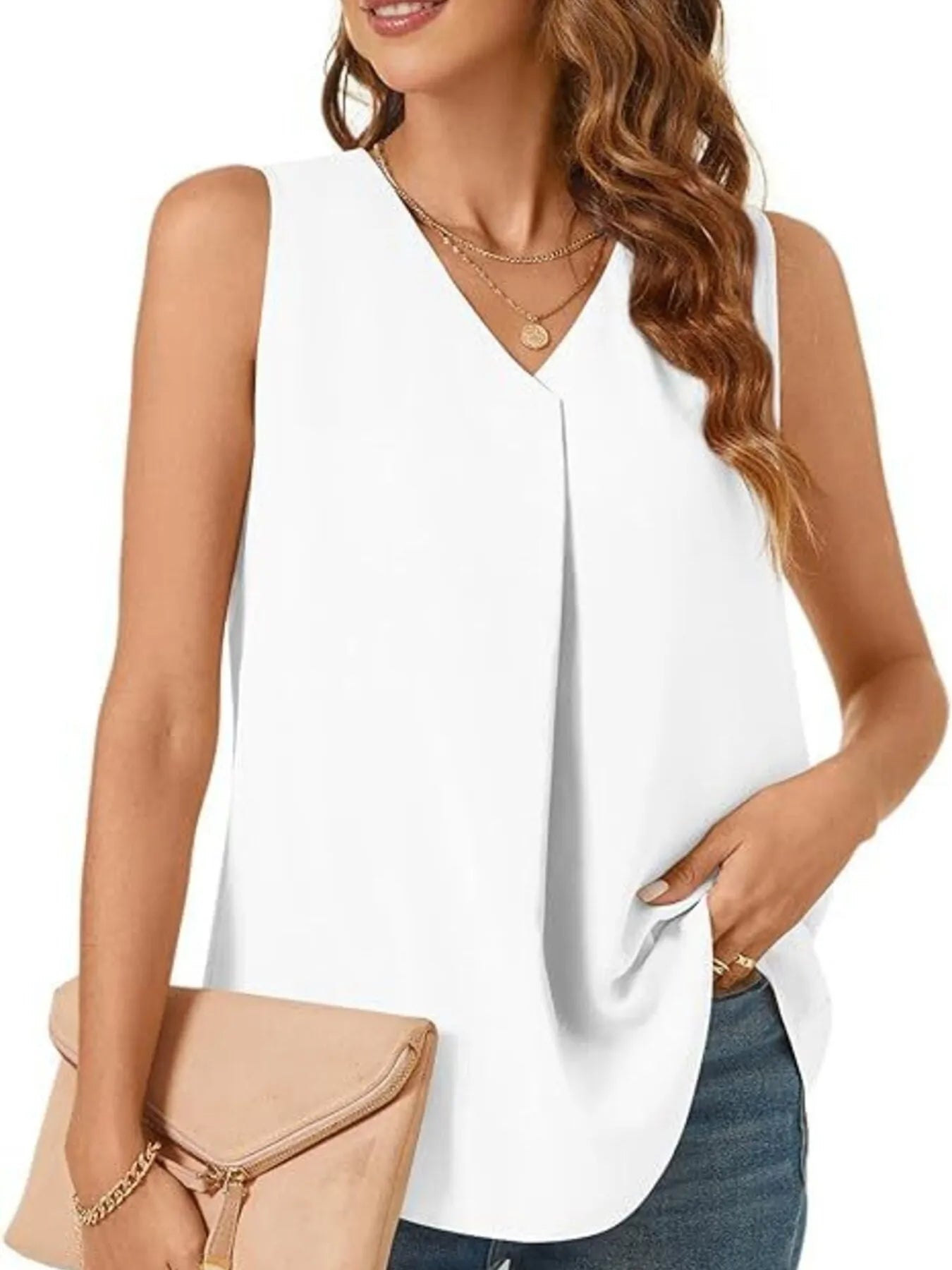 Women's V-Neck Sleeveless Tank