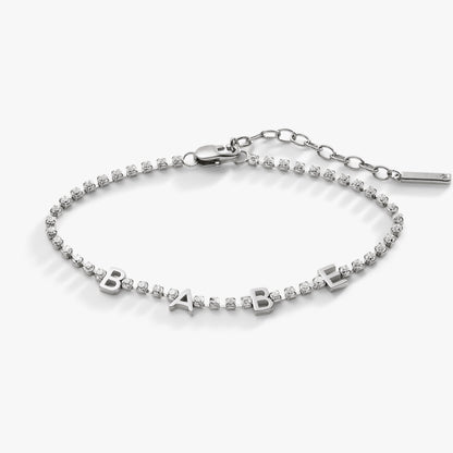 "Babe" Crystal Tennis Bracelet - Alex and Ani