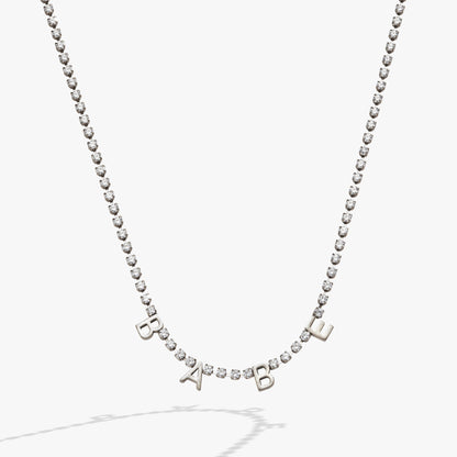 BABE Crystal Tennis Necklace - Alex and Ani - Back View