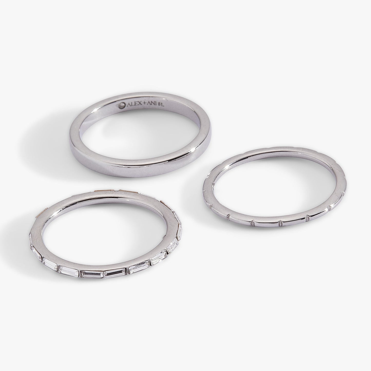 Baguette Stacking Ring Set of 3 - Alex and Ani - Detail View 5