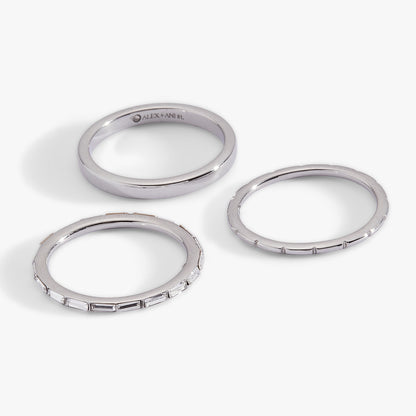 Baguette Stacking Ring Set of 3 - Alex and Ani - Detail View 5
