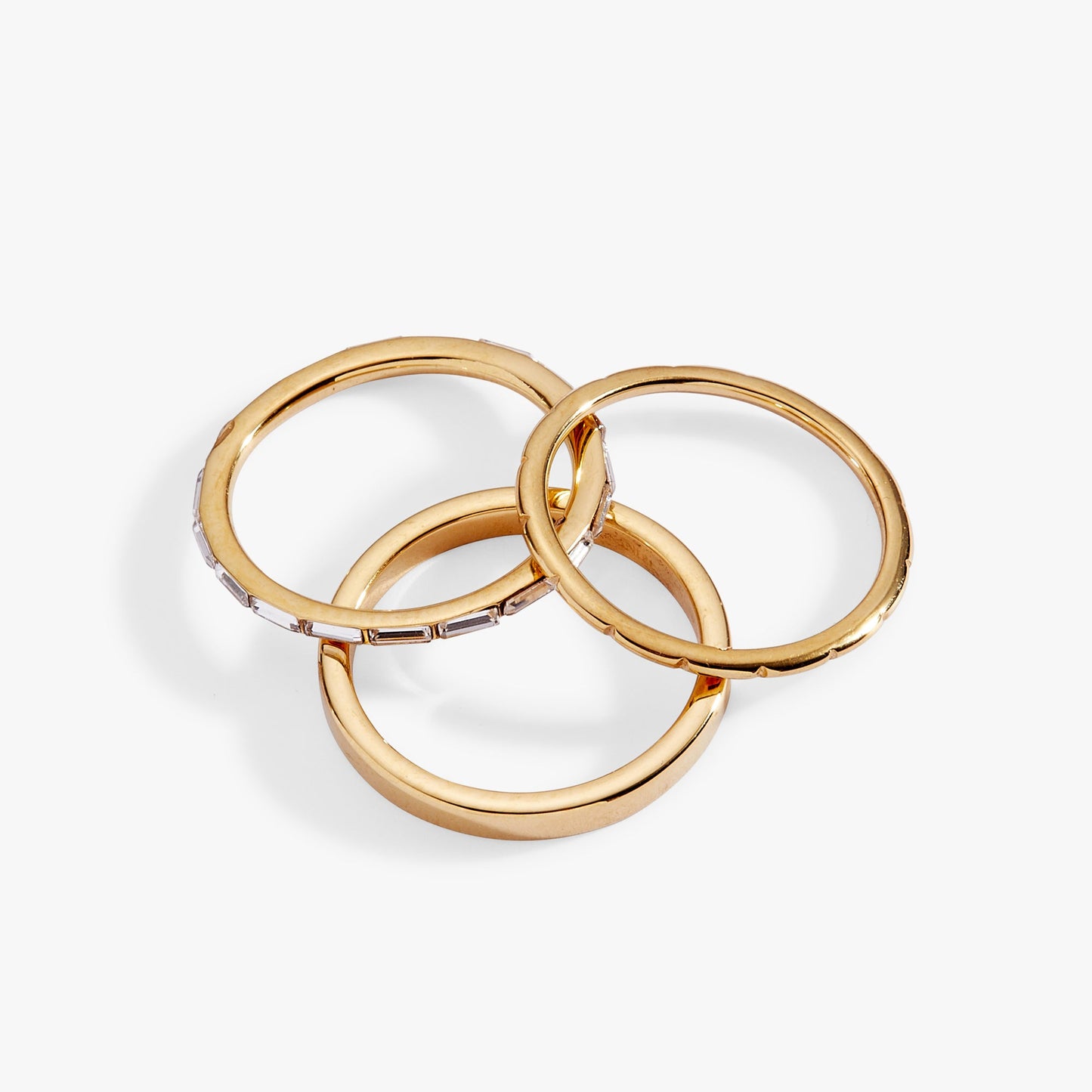 Baguette Stacking Ring Set of 3 - Alex and Ani - Side View