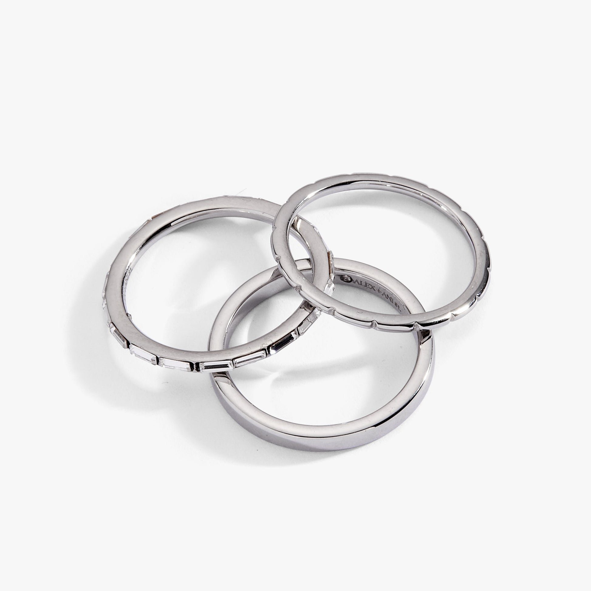 Baguette Stacking Ring Set of 3 - Alex and Ani - Detail View 8