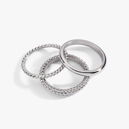 Ball Stacking Ring Set of 3 - Alex and Ani - Detail View 6