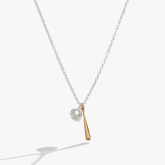 Baseball Duo Charm Pendant Necklace - Alex and Ani