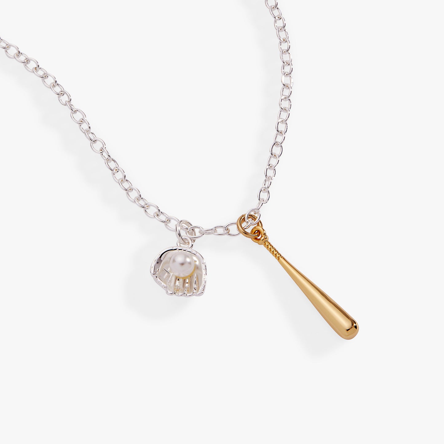 Baseball Duo Charm Pendant Necklace - Alex and Ani