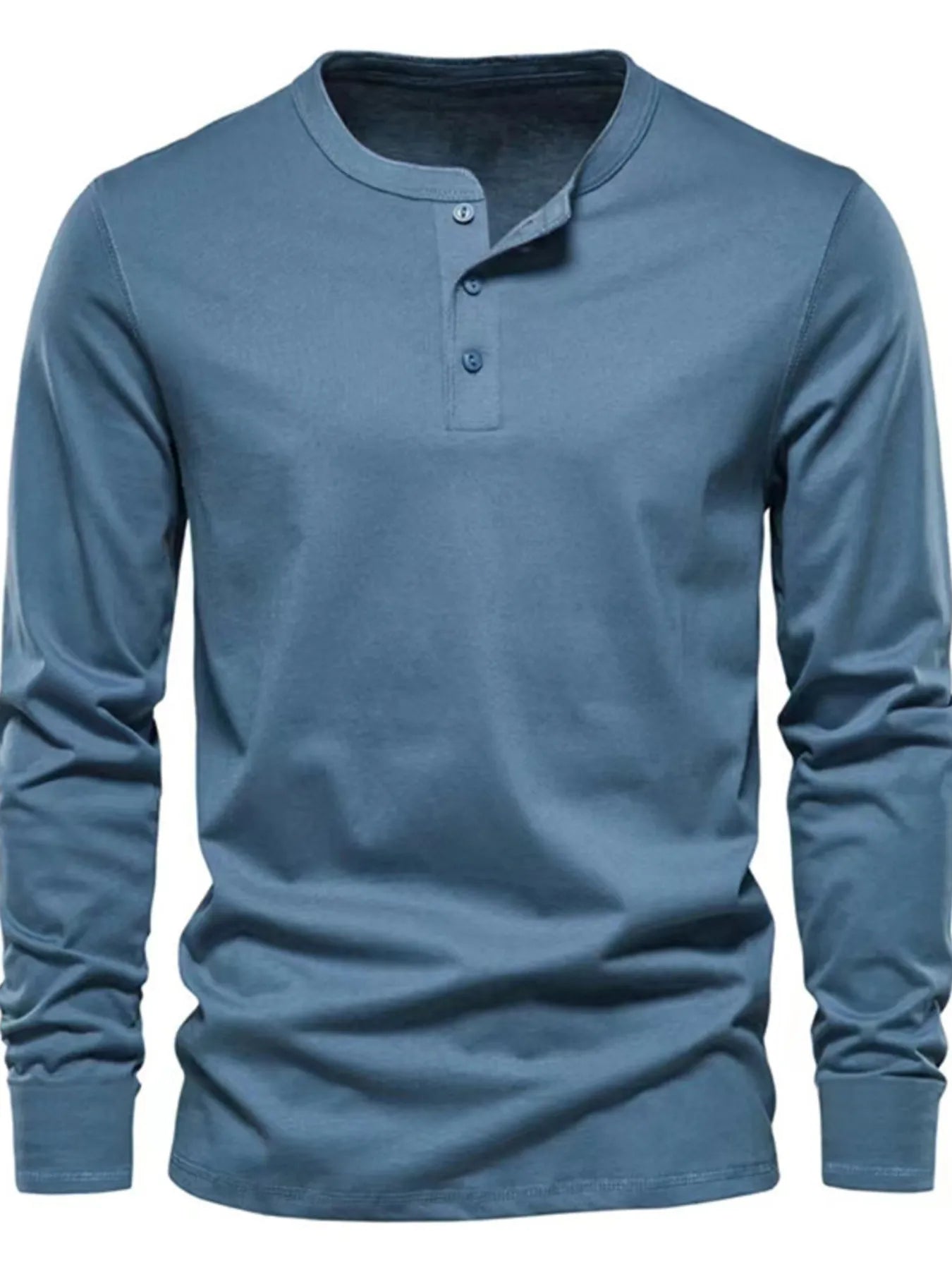 Men's Long Sleeve Henley T-Shirt