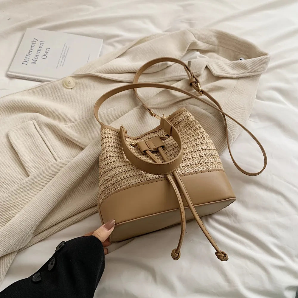 Woven Bucket Bag
