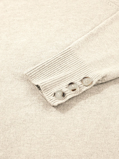 Crew Neck Long Sleeve Sweater - Detail View 17