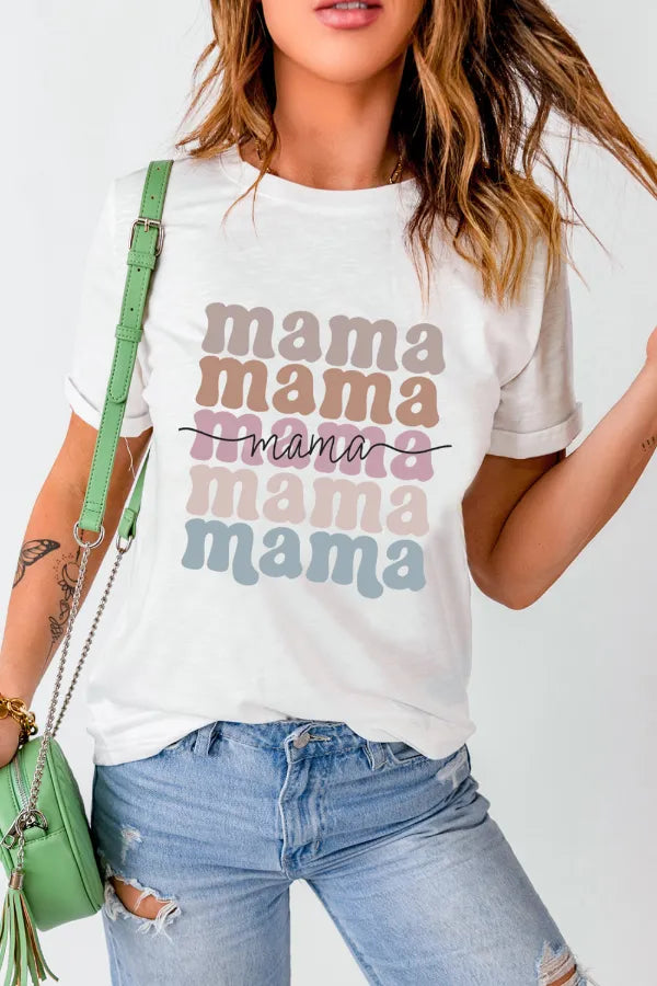 MAMA Crew Neck Tee