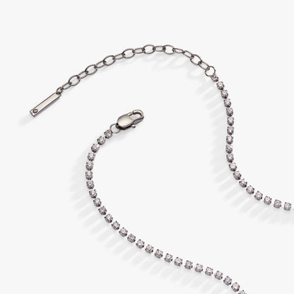 “Bride” Crystal Tennis Necklace - Detail View 4
