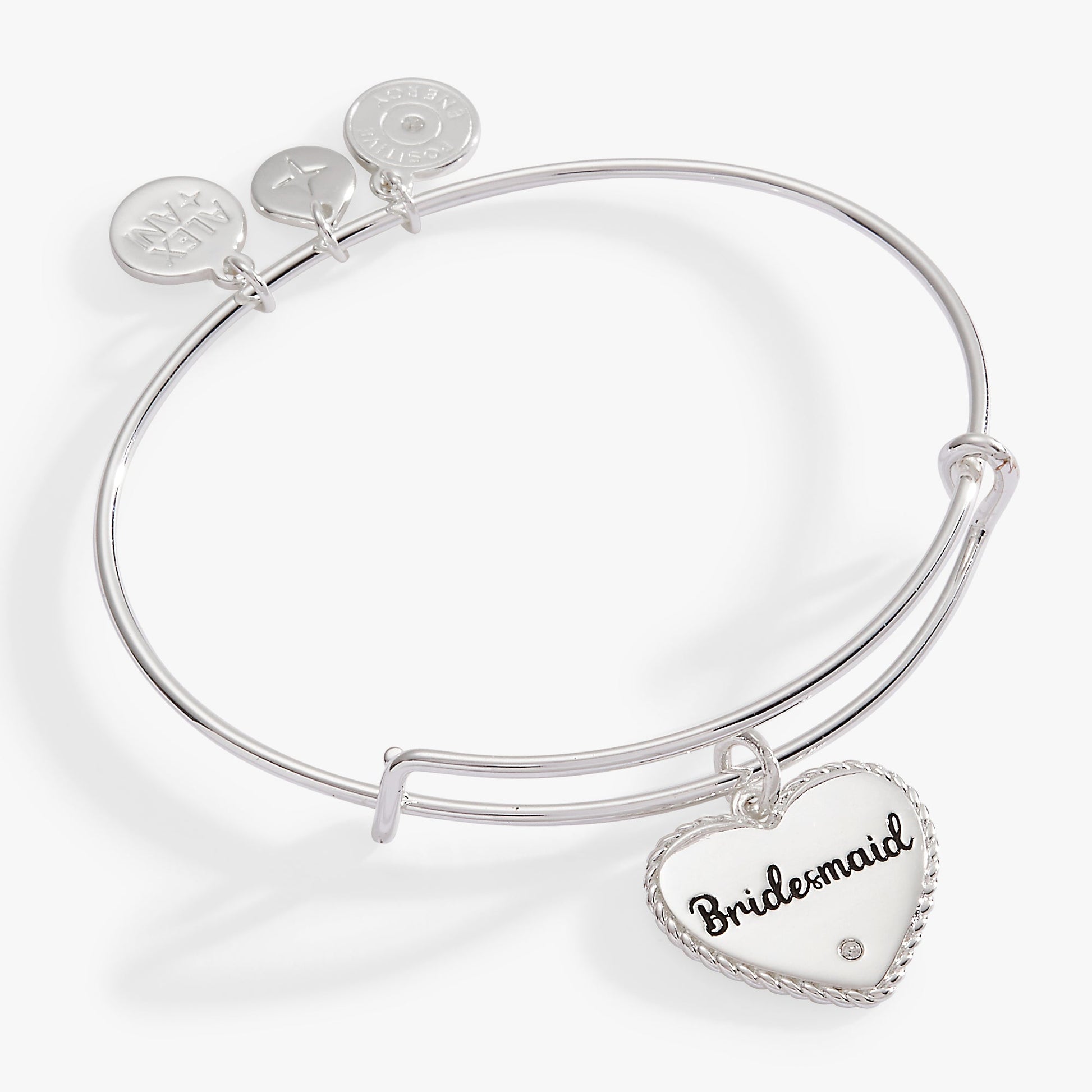 Bridesmaid Heart Bangle - Detail View 4