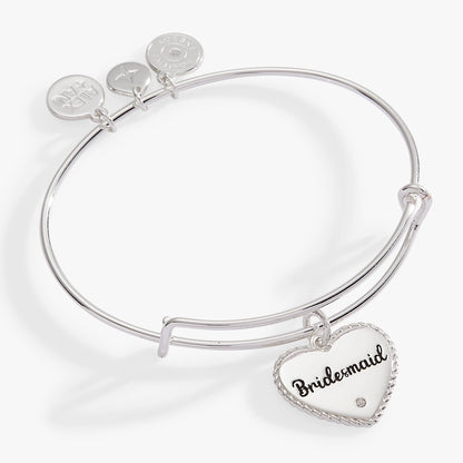Bridesmaid Heart Bangle - Detail View 4