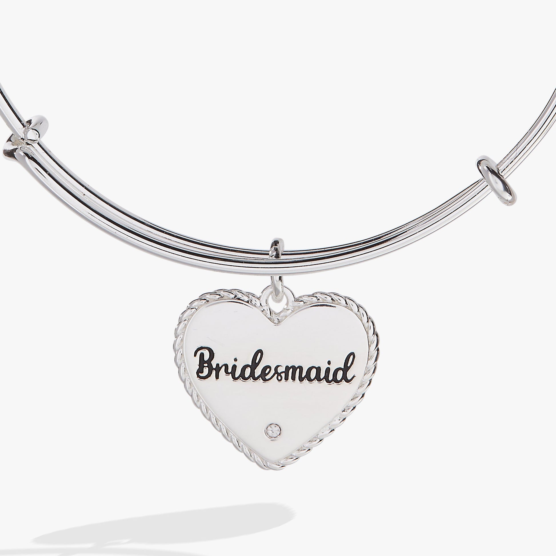 Bridesmaid Heart Bangle - Detail View 5