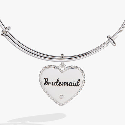 Bridesmaid Heart Bangle - Detail View 5