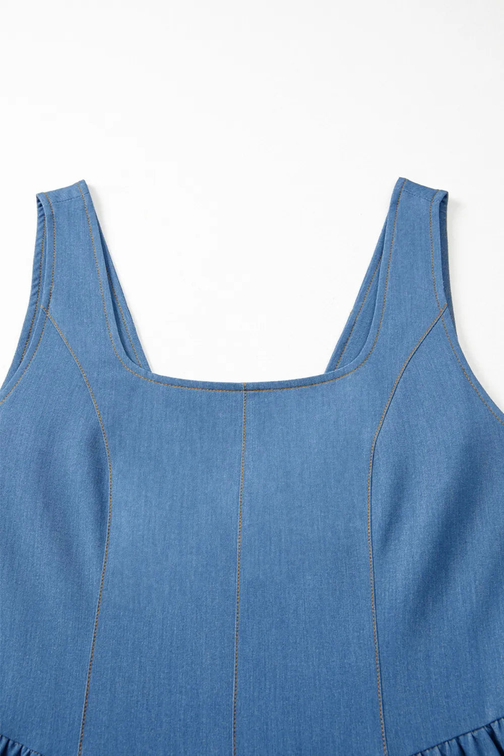 Square Neck Sleeveless Mini Dress