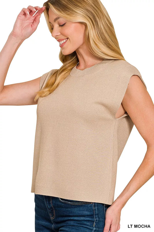 Lightweight Sweater Vest - Front View