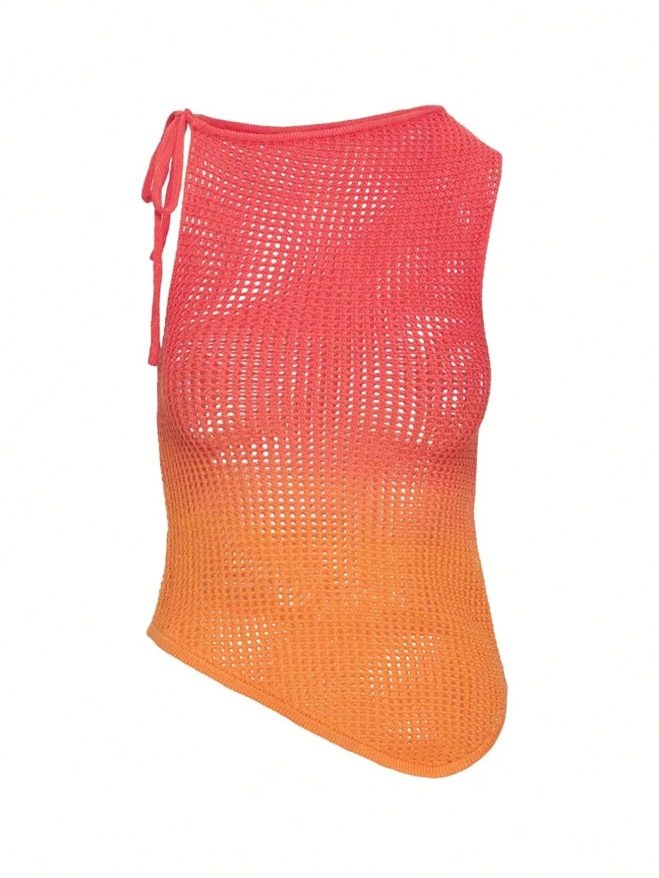 Sunset Gradient Crochet Tank and Skirt Set