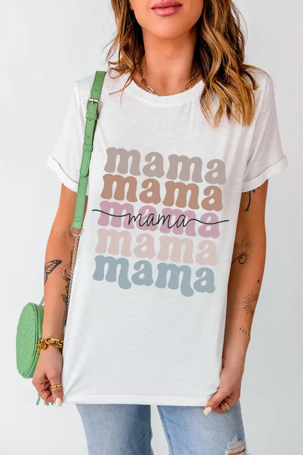 MAMA Crew Neck Tee