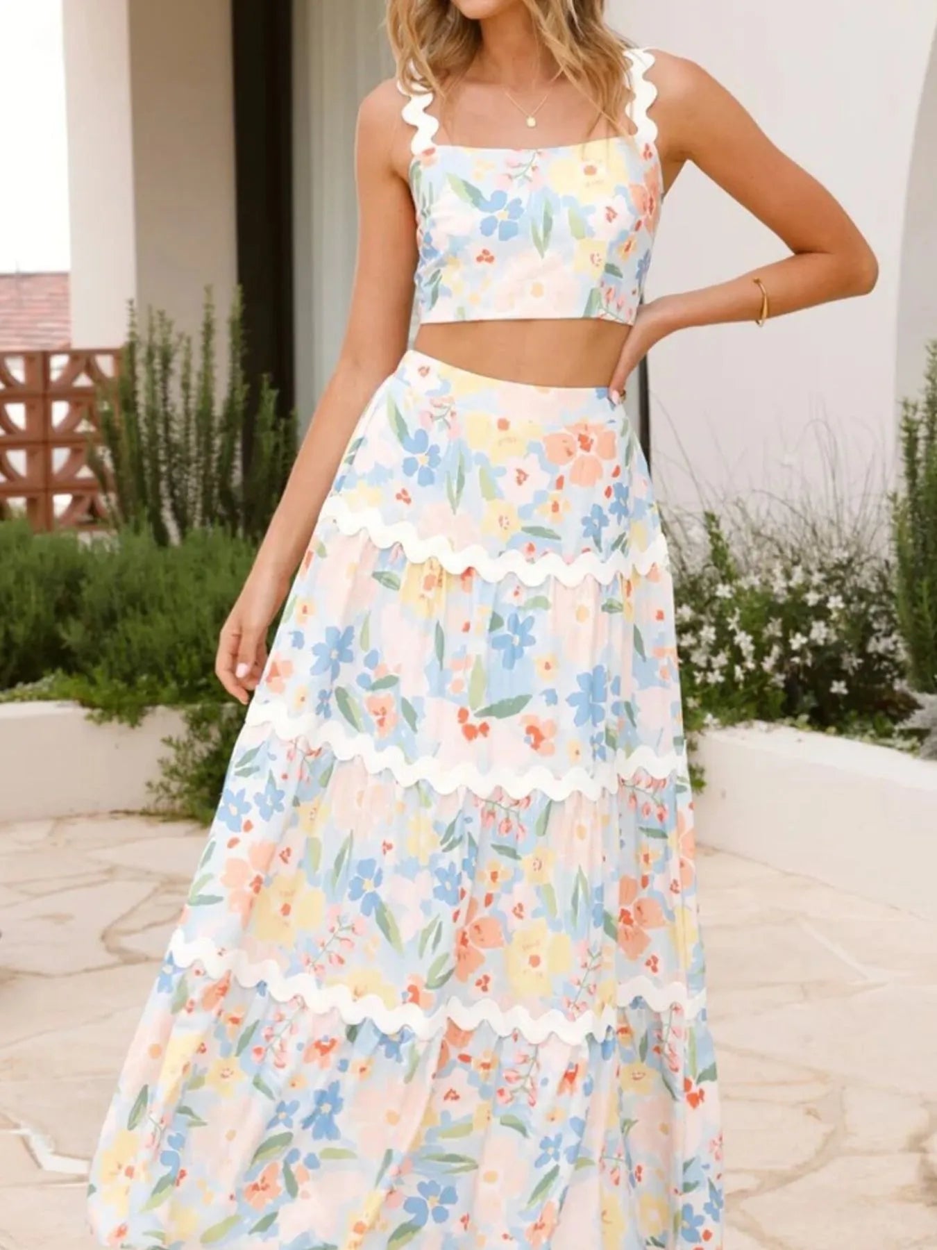 Sugar Bloom Cami and Maxi Set