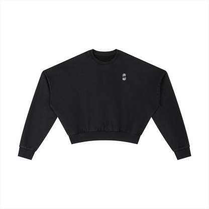 Vintage Washed Cropped Sweatshirt