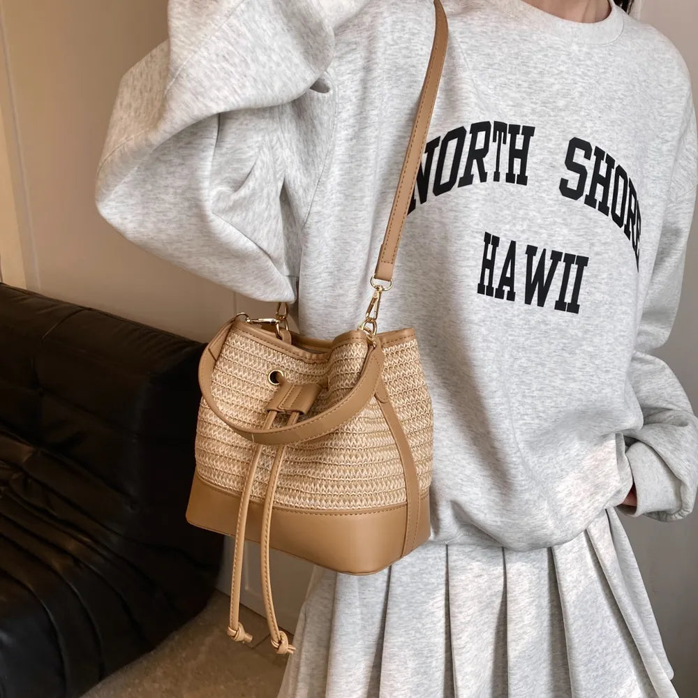 Woven Bucket Bag