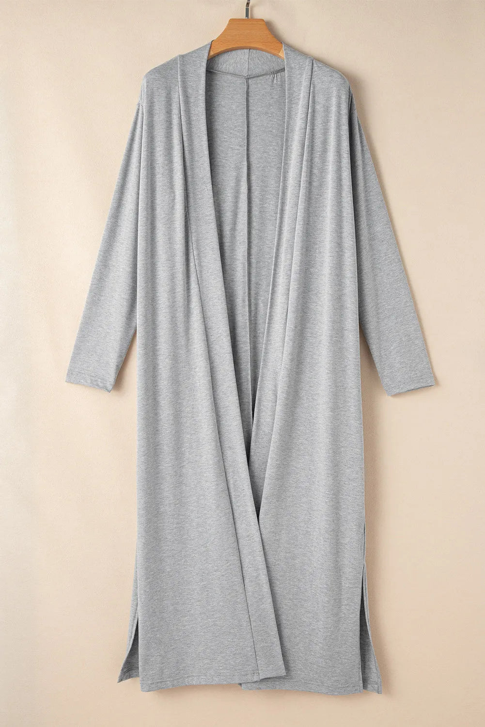 Open Front Cardigan and Pants Lounge Set