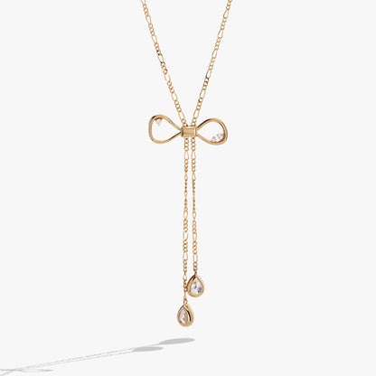 Coquette Bow Necklace - Alex and Ani - Front View