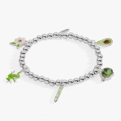 Crayola Forest Green Charm Stretch Bracelet - Alex and Ani