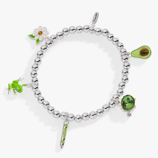 Crayola Forest Green Charm Stretch Bracelet - Alex and Ani