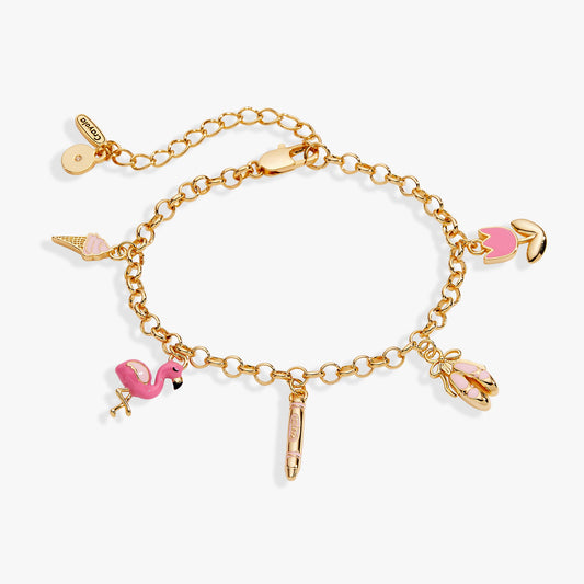 Crayola Tickle Me Pink Charm Bracelet - Alex and Ani