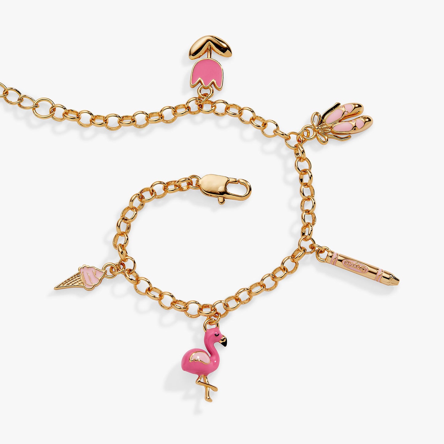 Crayola Tickle Me Pink Charm Bracelet - Alex and Ani