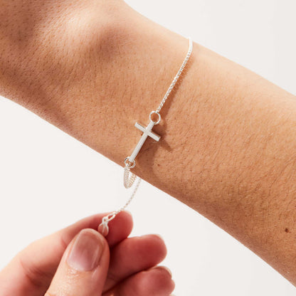 Pull Chain Cross Bracelet - Alex and Ani