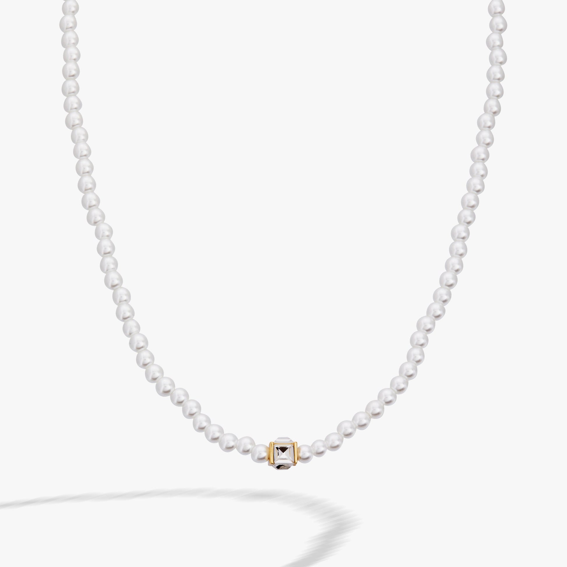 Crystal and Pearl Beaded Necklace - Alex and Ani - Front View