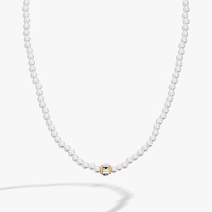 Crystal and Pearl Beaded Necklace - Alex and Ani - Front View
