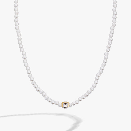 Crystal and Pearl Beaded Necklace - Alex and Ani - Front View
