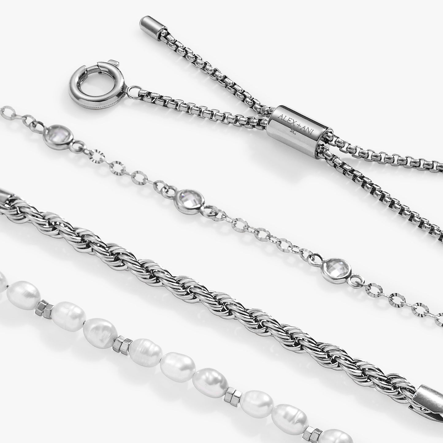 Crystal + Pearl Stranded™ Bracelet Set - Alex and Ani