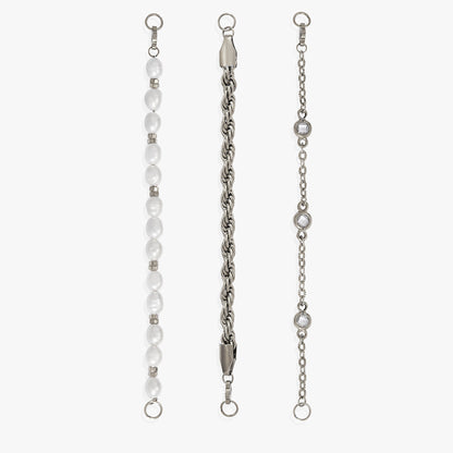 Crystal + Pearl Stranded™ Bracelet Set - Alex and Ani