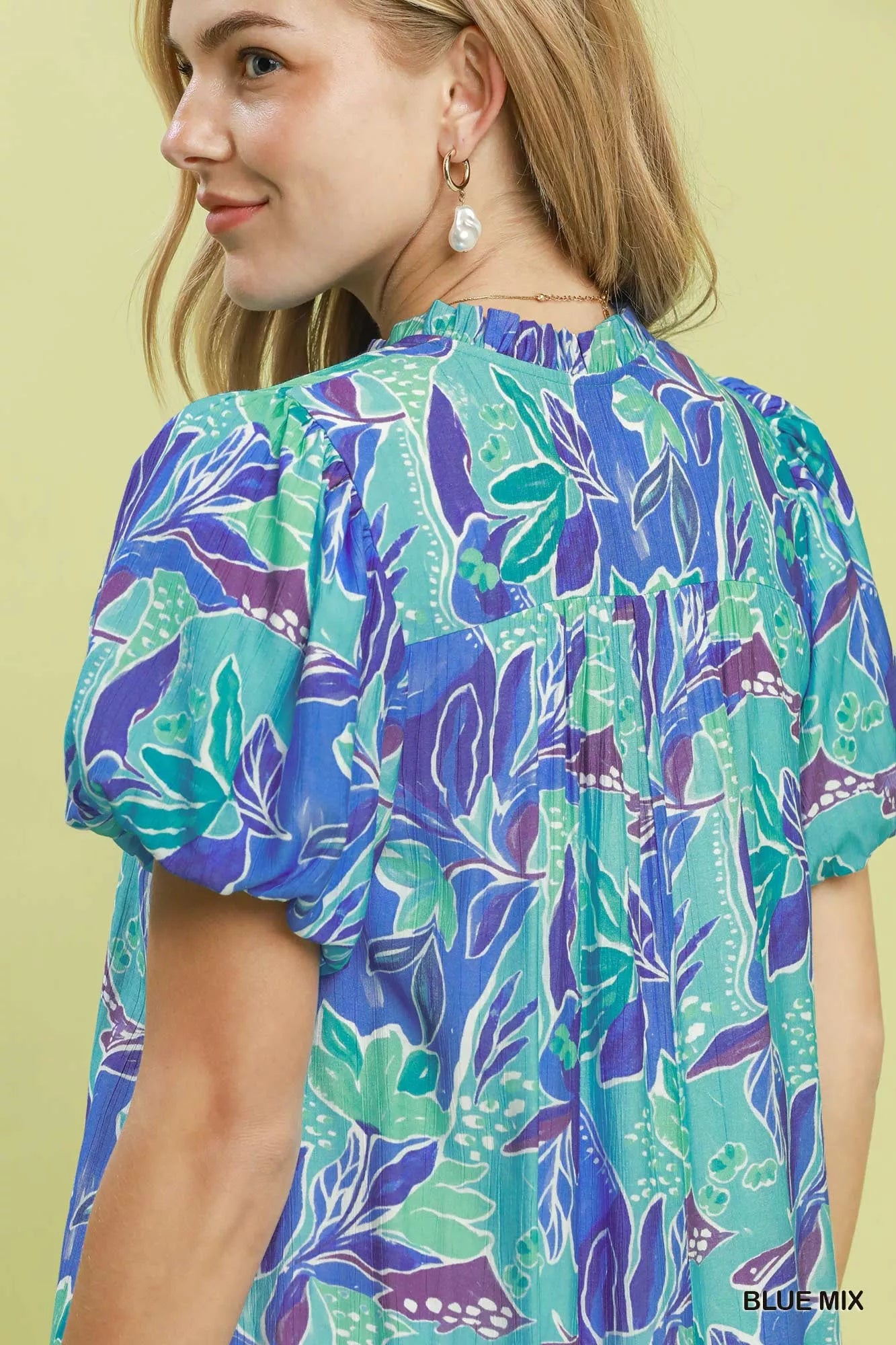 Tropical Bloom Mini Dress